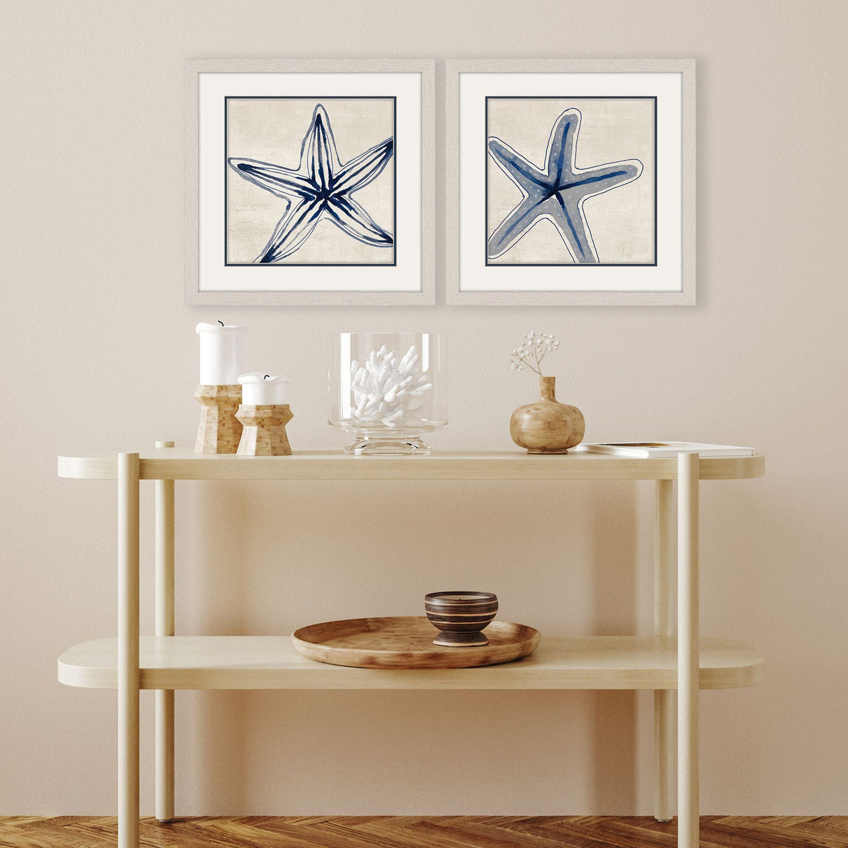 Paragon Shades of Starfish S/2 Blue 17 X 17 X 1 Wall Art