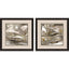 Paragon Urban Reflection II S/2 Brown 18 X 18 X 2 Wall Art