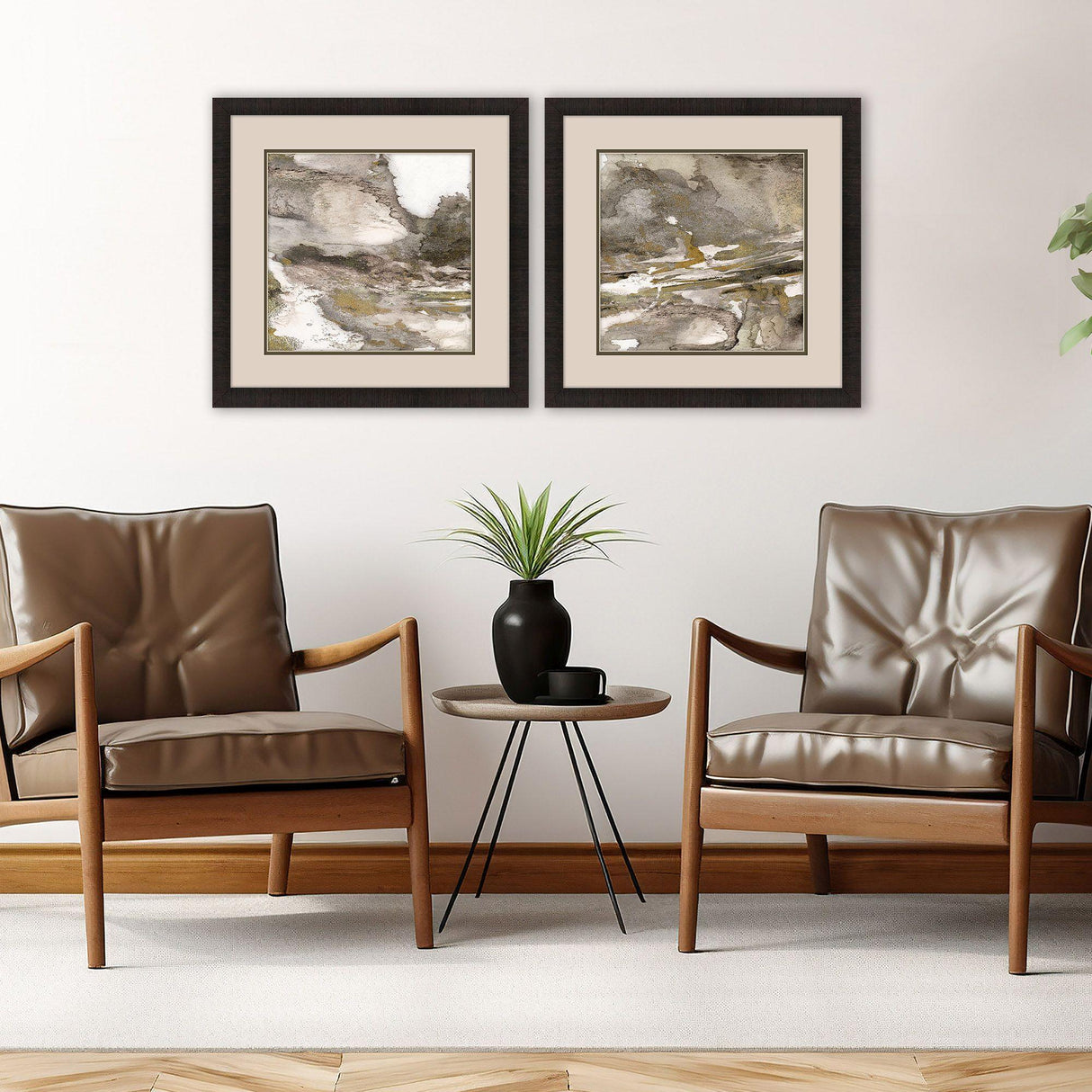 Paragon Urban Reflection I S/2 Brown 18 X 18 X 2 Wall Art