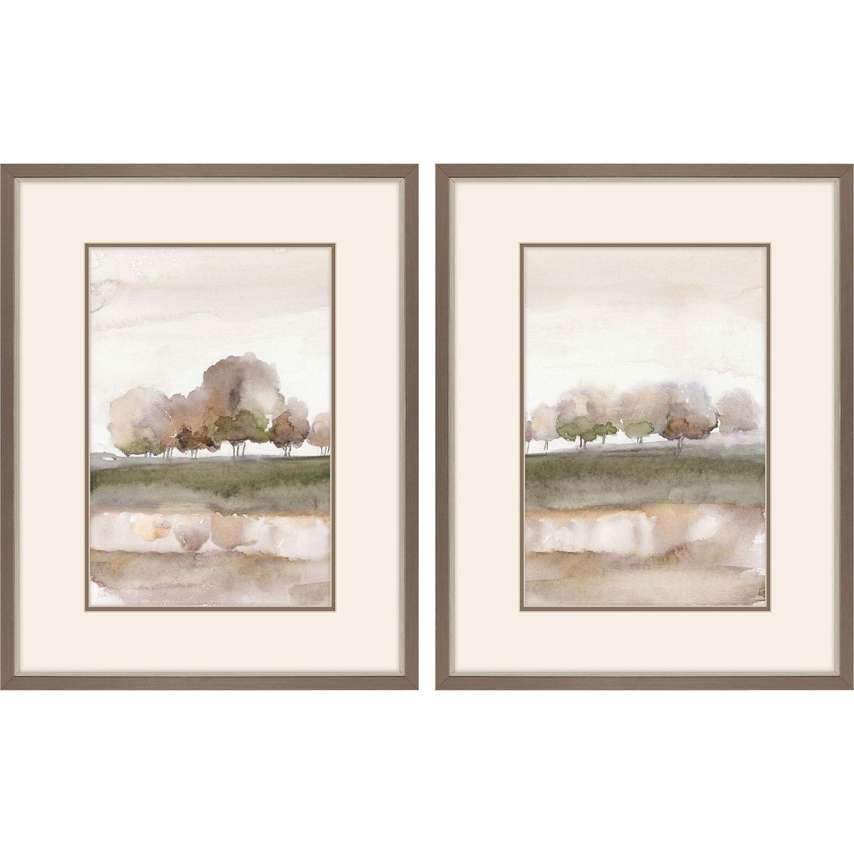 Paragon Soft Welcome Spring S/2 Green 25 X 19 X 1 Wall Art