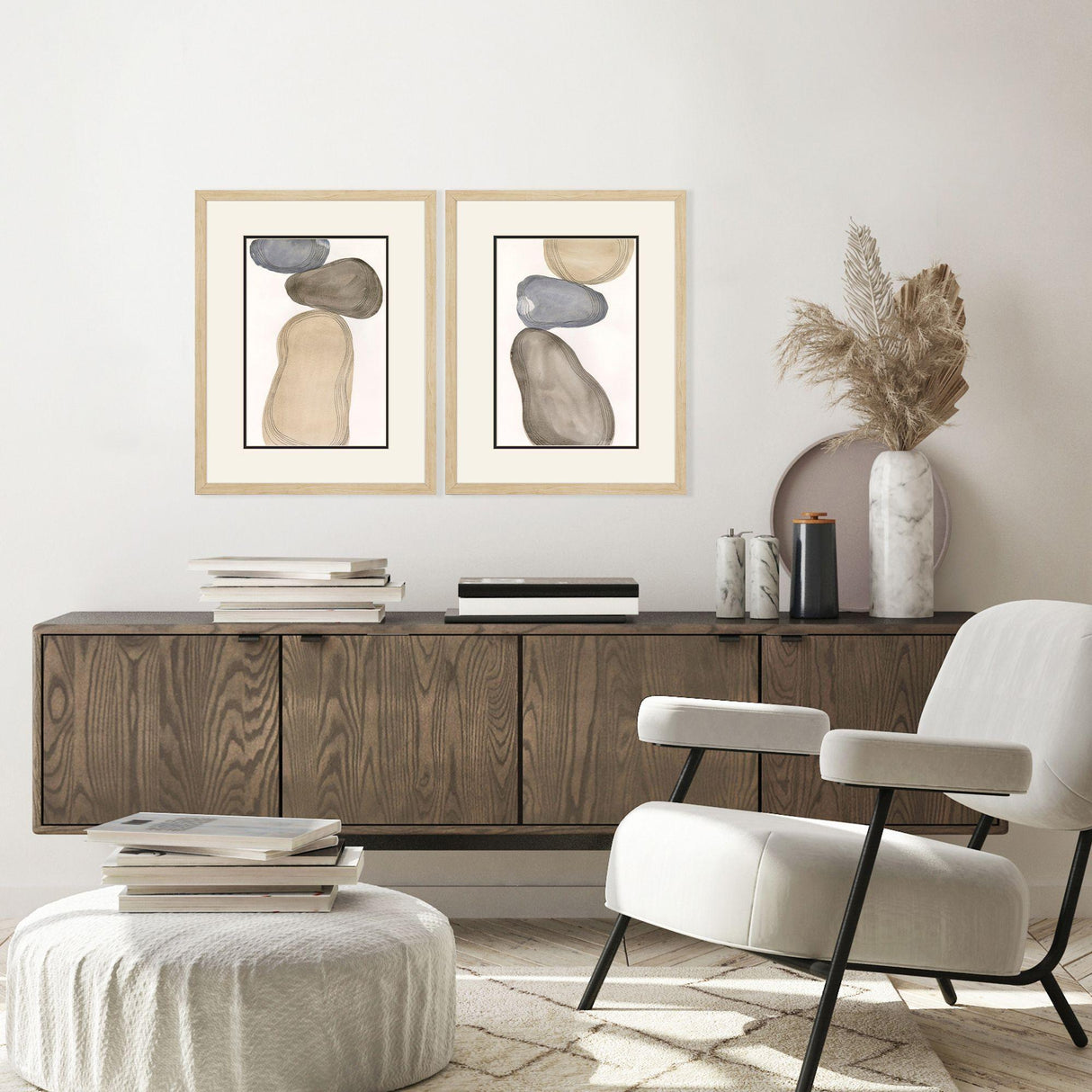 Paragon River Rocks S/2 Brown 26 X 20 X 1 Wall Art