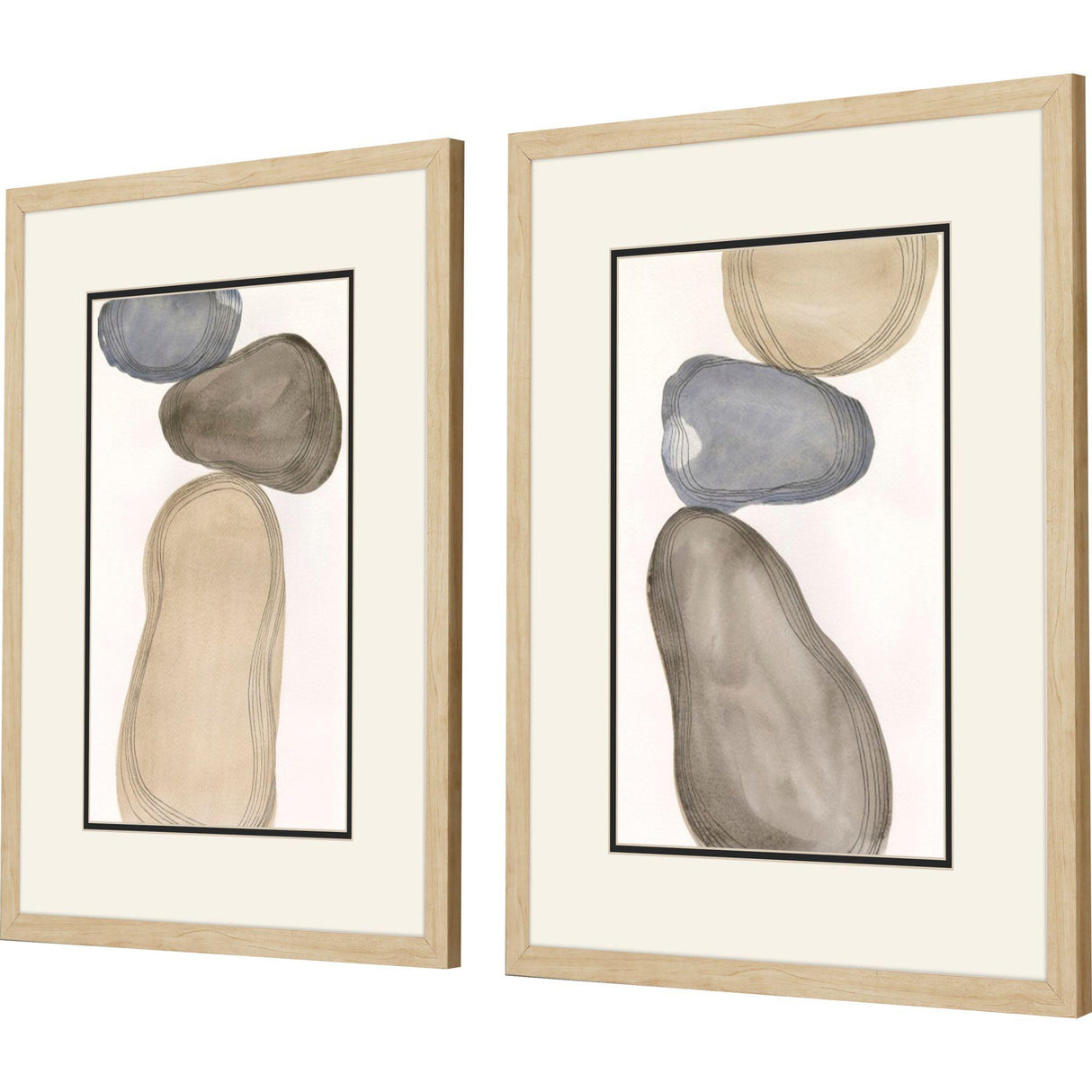 Paragon River Rocks S/2 Brown 26 X 20 X 1 Wall Art