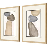 Paragon River Rocks S/2 Brown 26 X 20 X 1 Wall Art