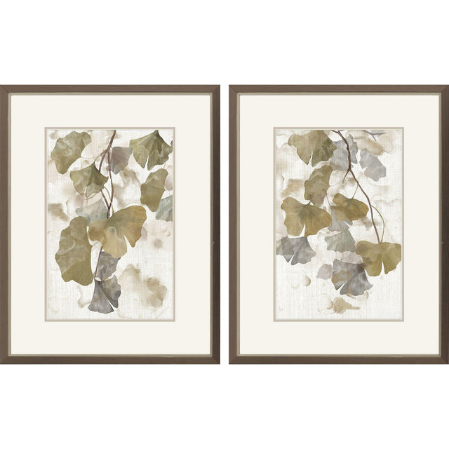 Paragon Gingko Accent S/2 Green 25 X 19 X 1 Wall Art