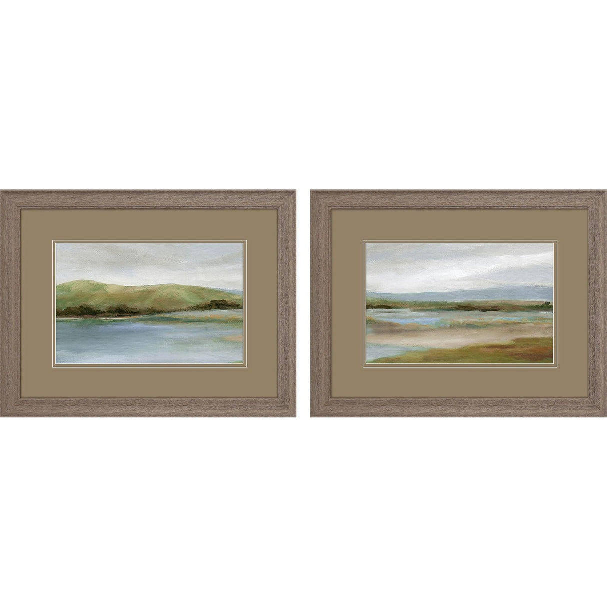 Paragon Foothills with Lake S/2 Green 21 X 27 X 1 Wall Art