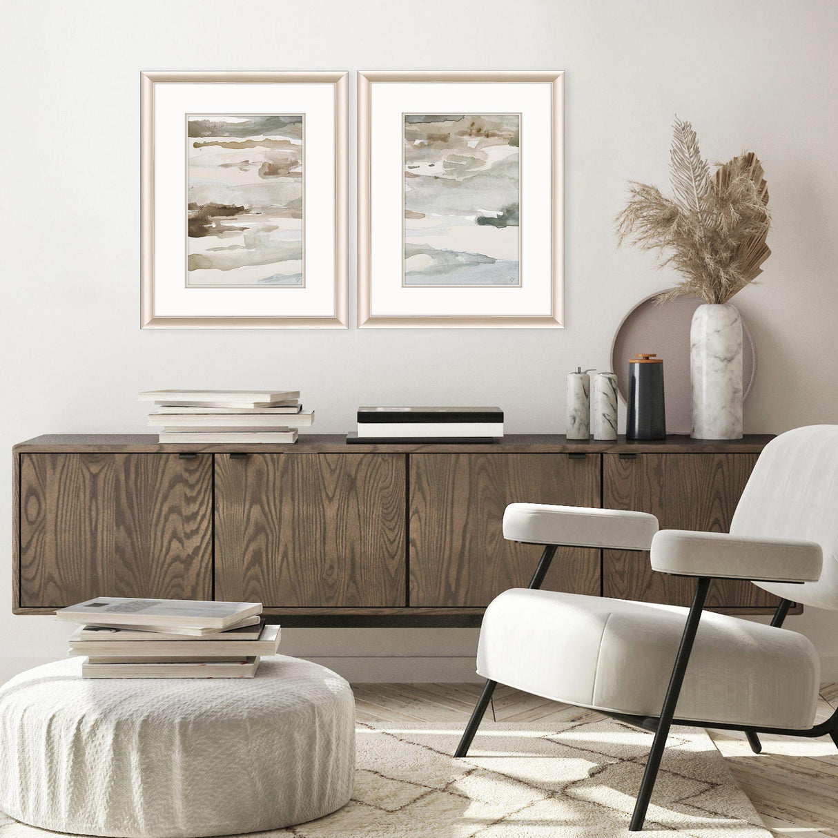 Paragon Many Layers Neutral S/2 Beige 26 X 20 X 2 Wall Art