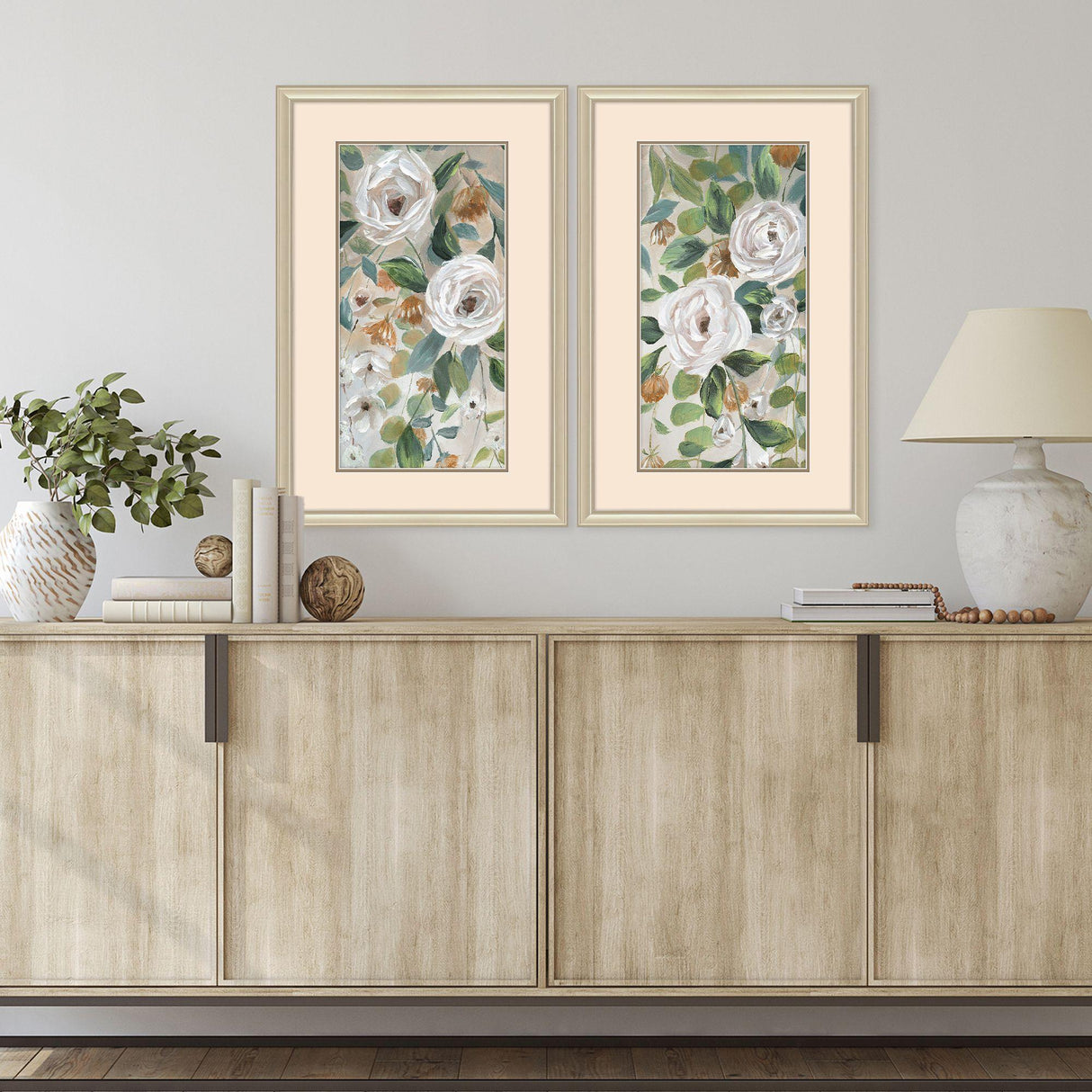 Paragon Cascading Beauties S/2 Green 32 X 20 X 1 Wall Art