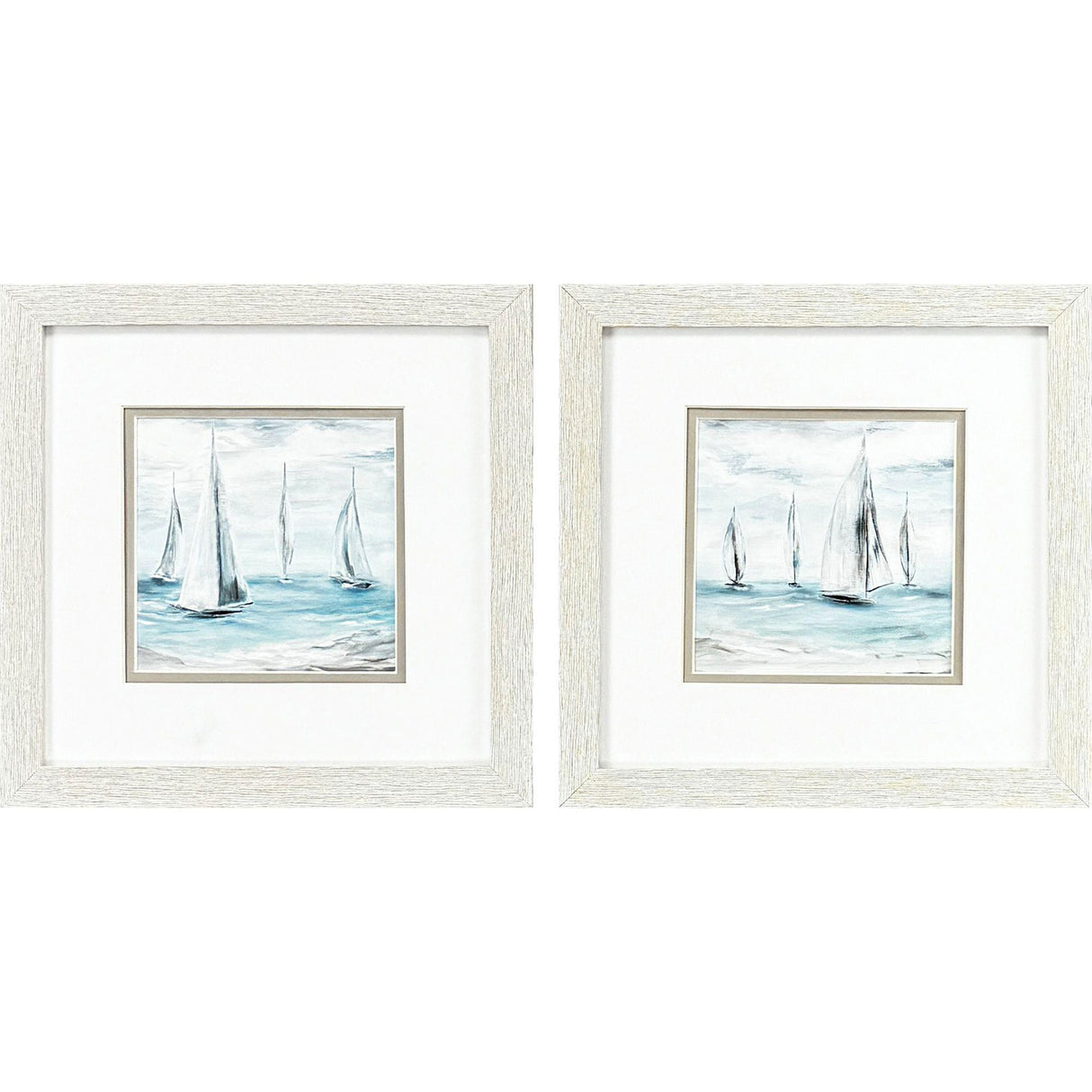 Paragon Soft Summer Wind S/2 Blue 11 X 11 X 1 Wall Art