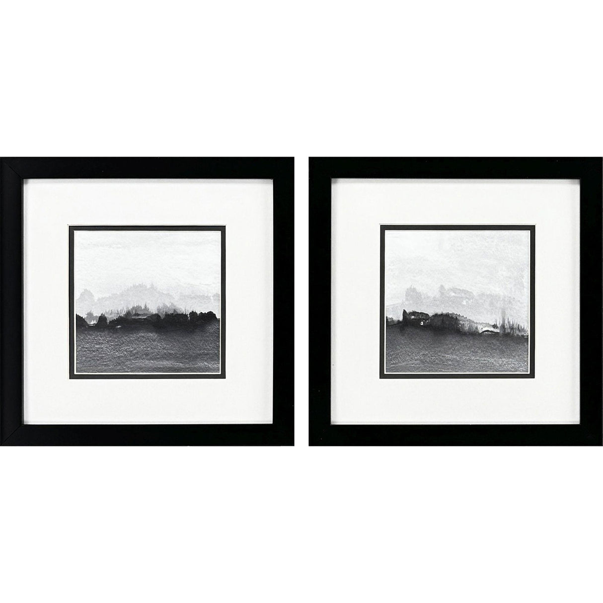 Paragon Slauson View S/2 Black 11 X 11 X 2 Wall Art