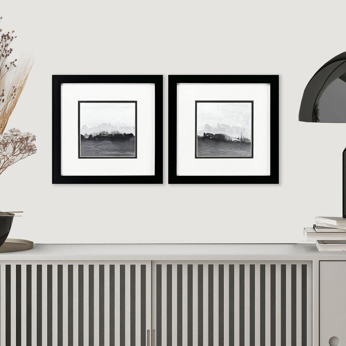Paragon Slauson View S/2 Black 11 X 11 X 2 Wall Art