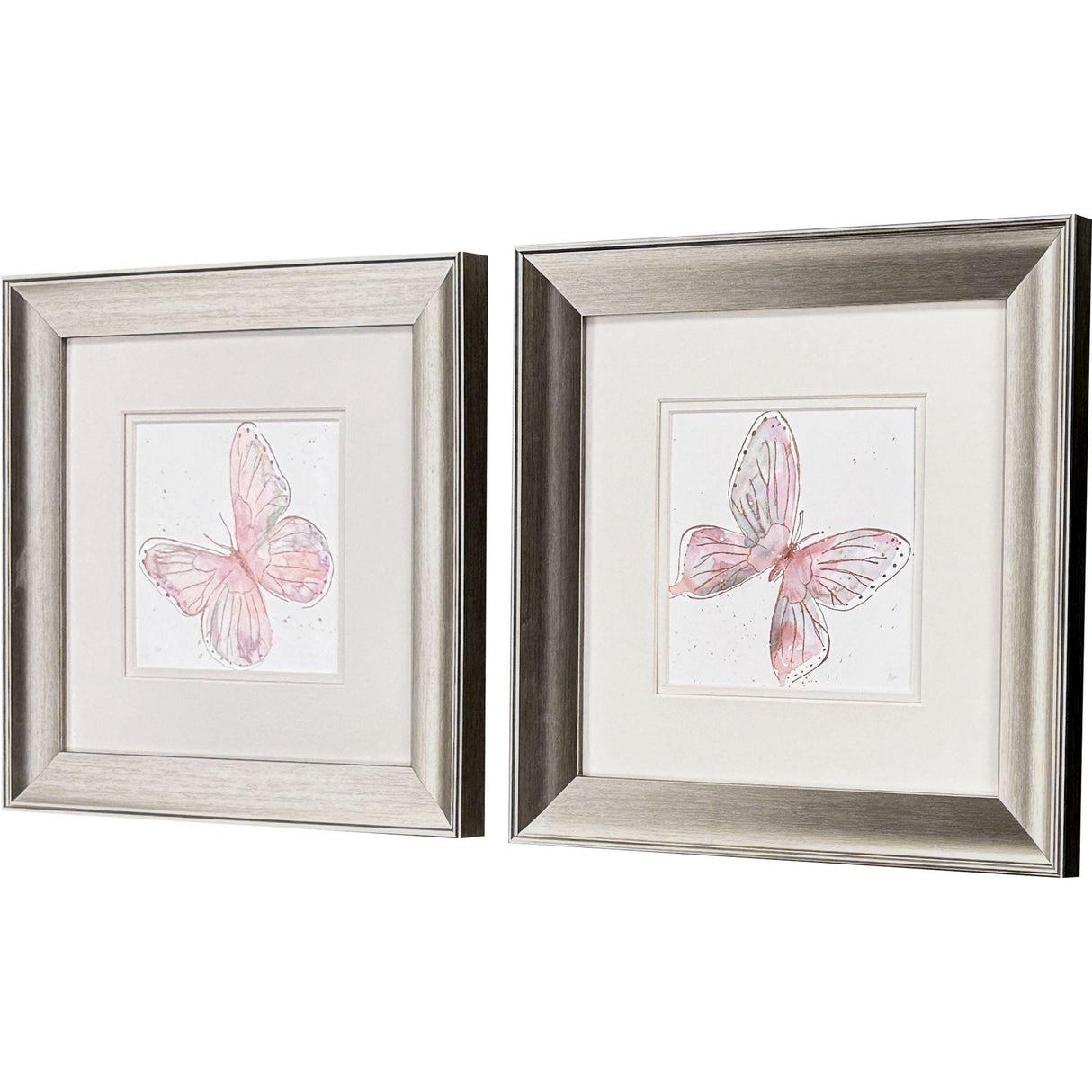 Paragon Blush Butterfly S/2 Pink 13 X 13 X 1 Wall Art