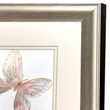 Paragon Blush Butterfly S/2 Pink 13 X 13 X 1 Wall Art