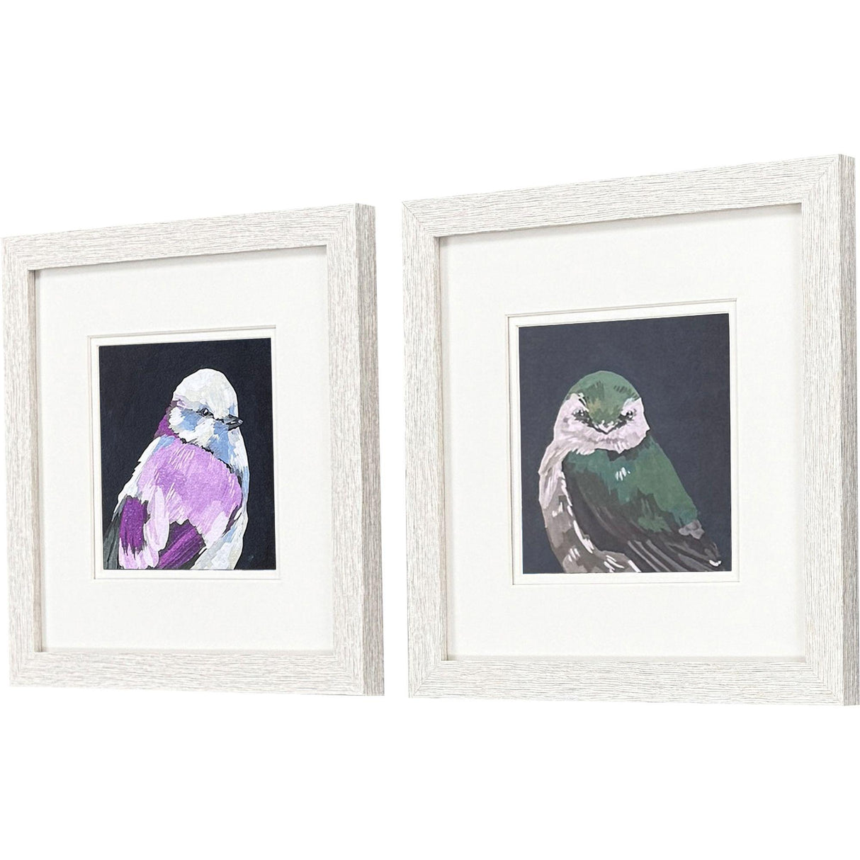 Paragon Vivid Bird II S/2 Pink 11 X 11 X 1 Wall Art