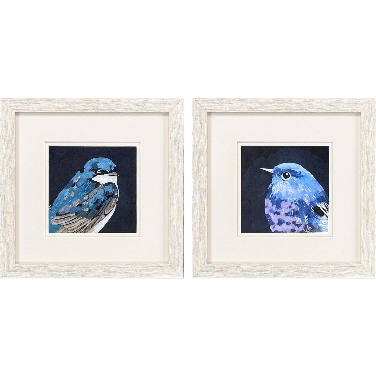 Paragon Vivid Bird I S/2 Blue 11 X 11 X 1 Wall Art