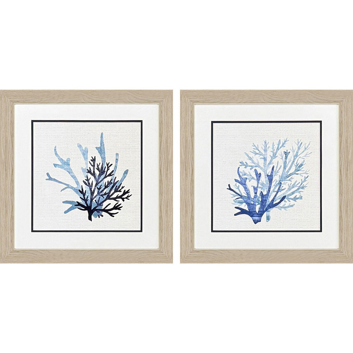 Paragon Coral Shades S/2 Blue 19 X 19 X 1 Wall Art