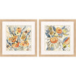 Paragon Bursting Wildflowers S/2 Orange 18 X 18 X 1 Wall Art