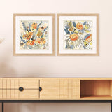 Paragon Bursting Wildflowers S/2 Orange 18 X 18 X 1 Wall Art