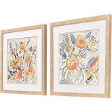 Paragon Bursting Wildflowers S/2 Orange 18 X 18 X 1 Wall Art