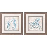 Paragon Water Creatures S/2 Blue 19 X 19 X 1 Wall Art