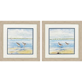 Paragon Sandpiper Beach S/2 Blue 19 X 19 X 1 Wall Art