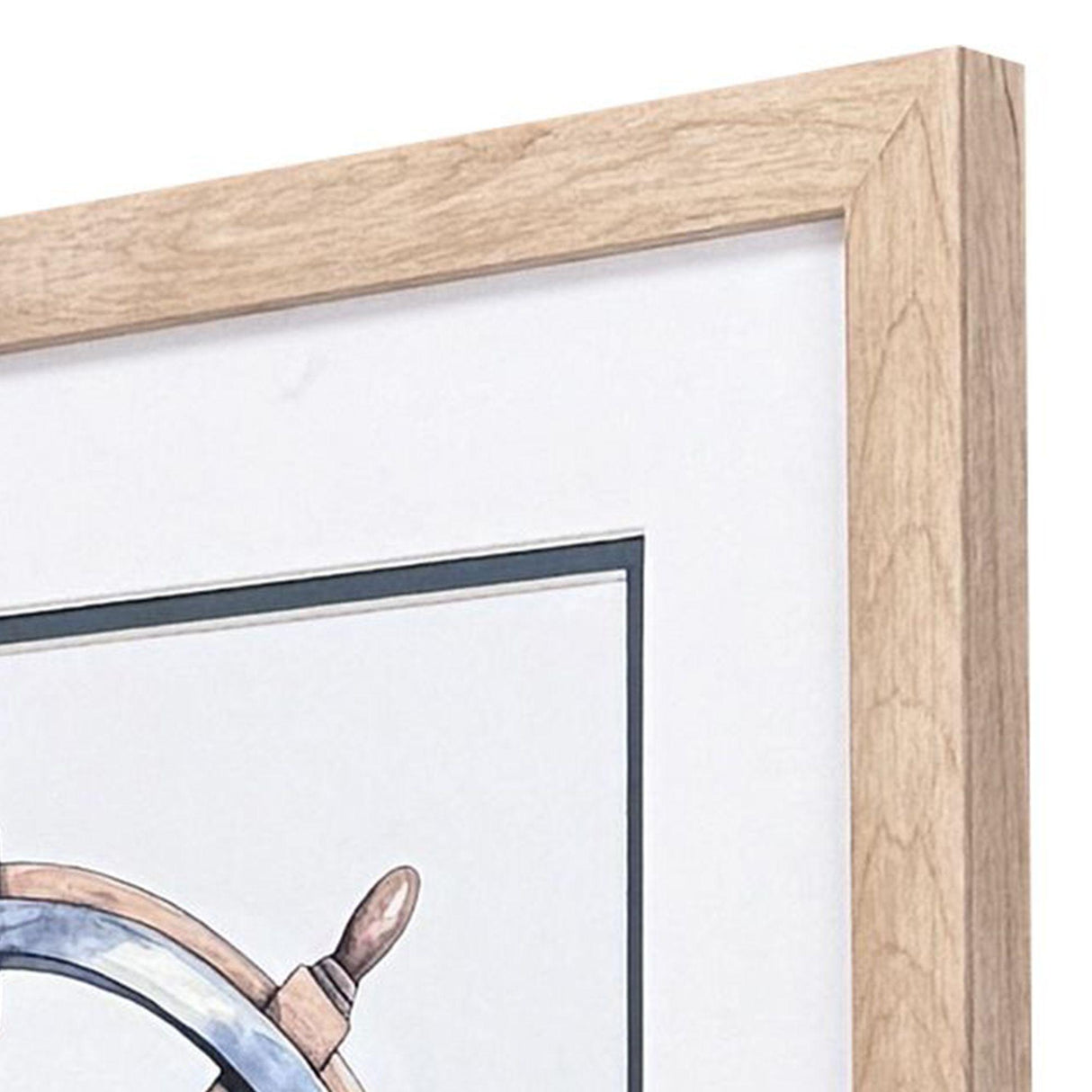 Paragon Ships Wheel S/2 Blue 18 X 18 X 1 Wall Art