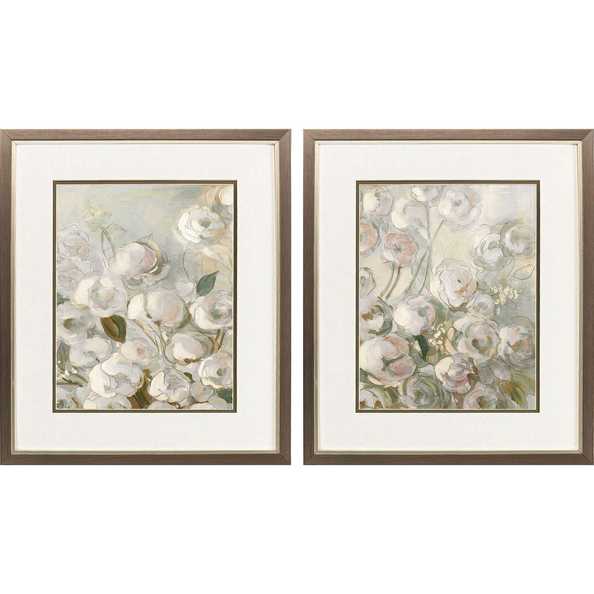Paragon Climbing Roses S/2 Gray 20 X 17 X 1 Wall Art