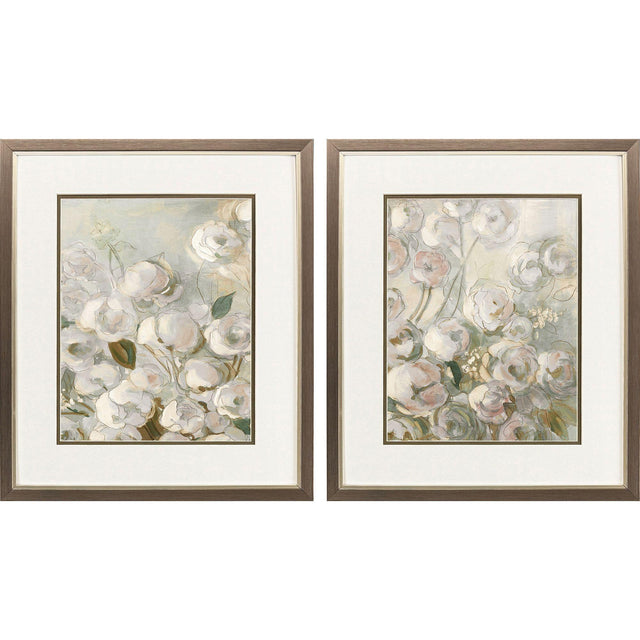 Paragon Climbing Roses S/2 Gray 20 X 17 X 1 Wall Art