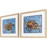 Paragon Morning Swim S/2 Blue 18 X 21 X 1 Wall Art
