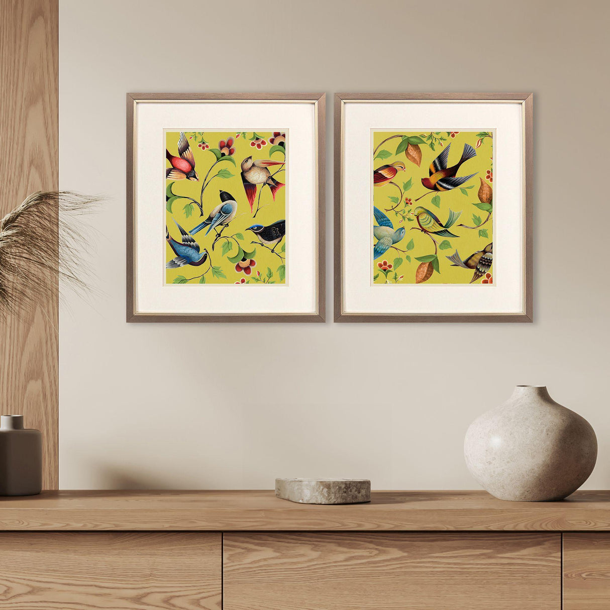 Paragon Friends Meeting S/2 Green 20 X 17 X 1 Wall Art