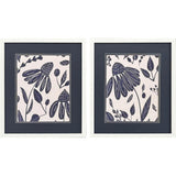 Paragon Denim Floral S/2 Blue 20 X 17 X 2 Wall Art