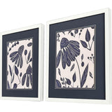 Paragon Denim Floral S/2 Blue 20 X 17 X 2 Wall Art