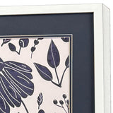 Paragon Denim Floral S/2 Blue 20 X 17 X 2 Wall Art