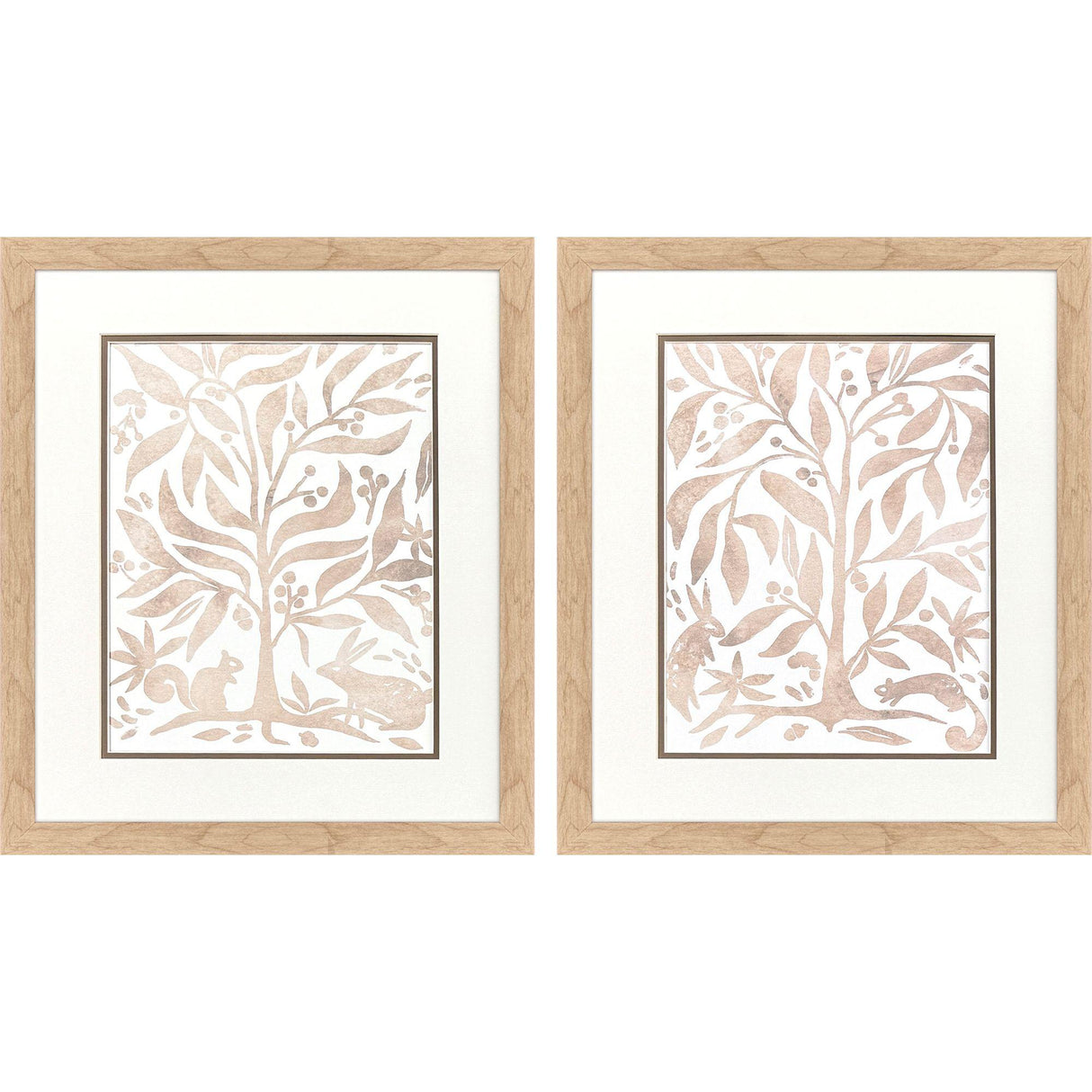 Paragon Woodland Animals S/2 Brown 21 X 18 X 1 Wall Art