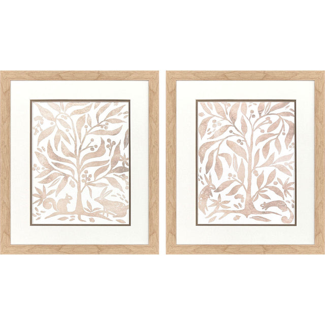 Paragon Woodland Animals S/2 Brown 21 X 18 X 1 Wall Art