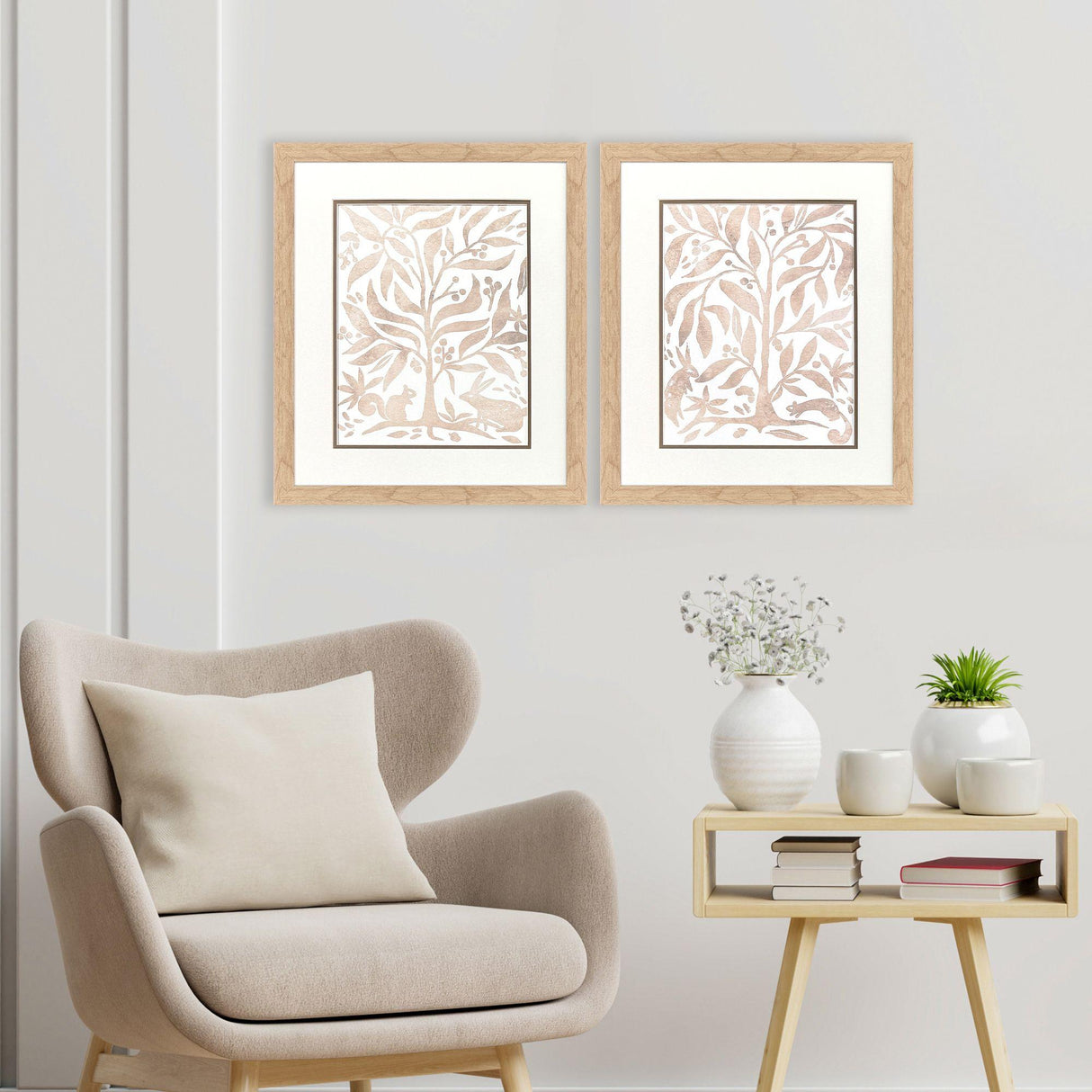 Paragon Woodland Animals S/2 Brown 21 X 18 X 1 Wall Art