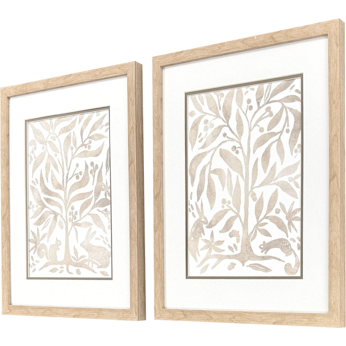 Paragon Woodland Animals S/2 Brown 21 X 18 X 1 Wall Art