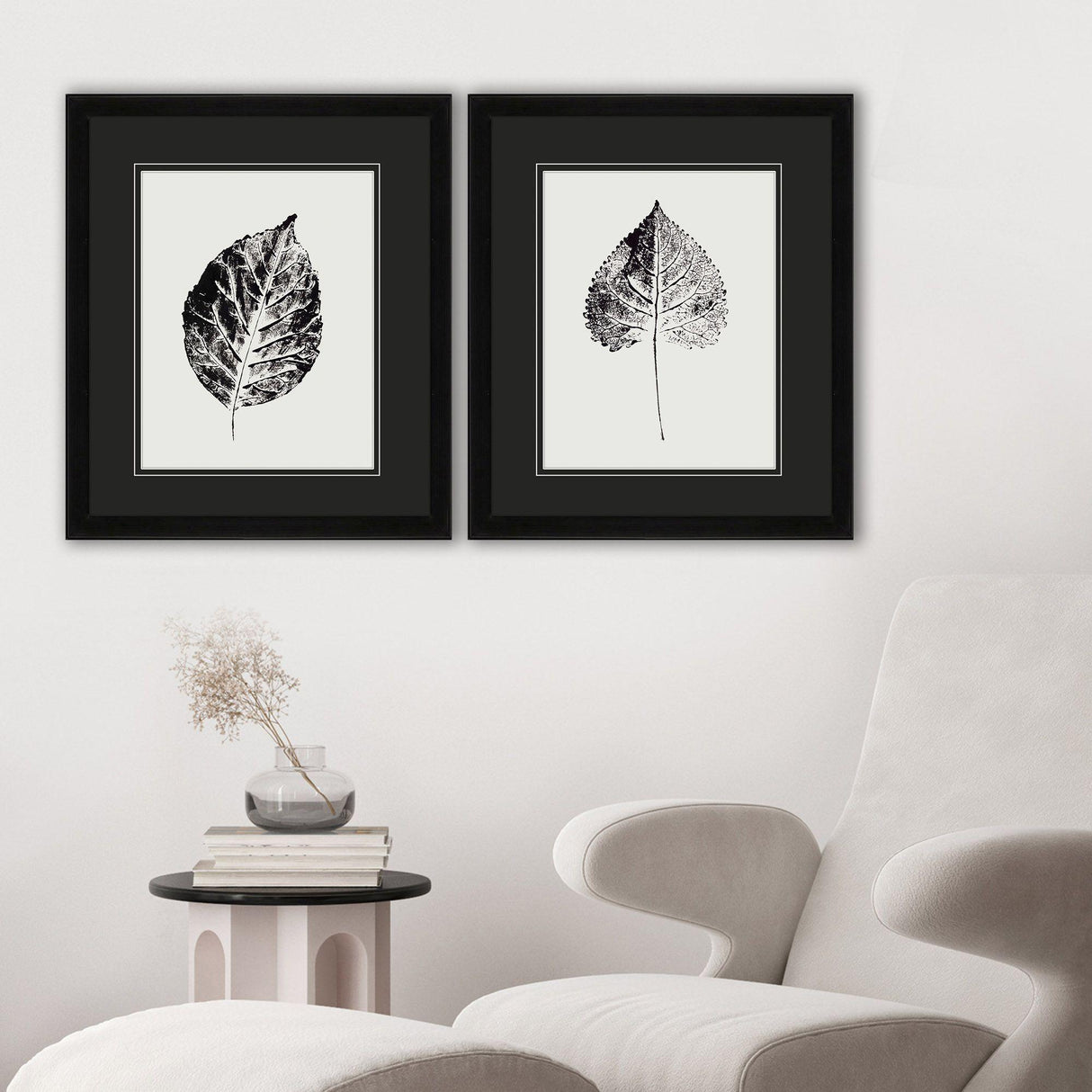 Paragon Black Print Leaf I S/2 Black 20 X 17 X 2 Wall Art
