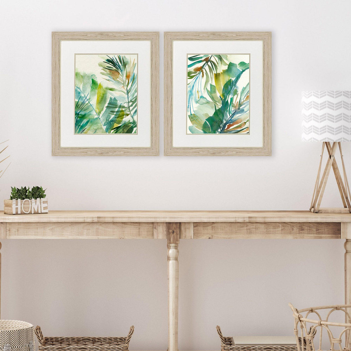 Paragon Paradise Memory S/2 Teal 22 X 19 X 1 Wall Art