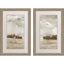 Paragon Approaching Storm S/2 Green 33 X 21 X 2 Wall Art