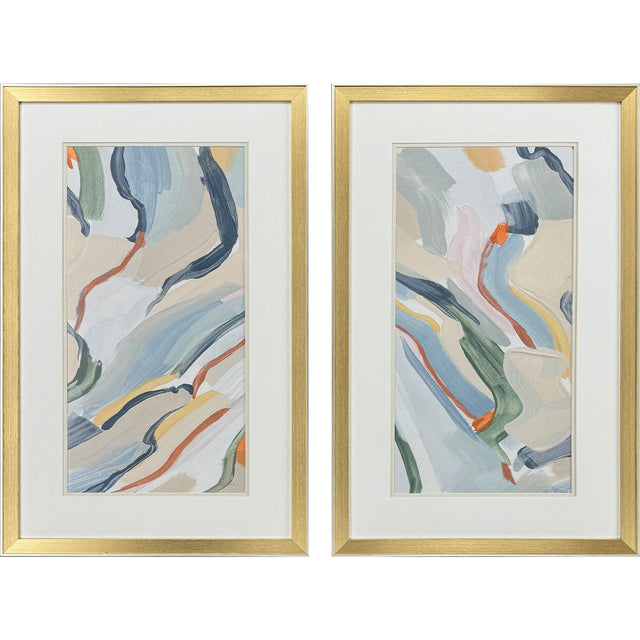 Paragon Pour Monsieur S/2 Blue 32 X 20 X 2 Wall Art