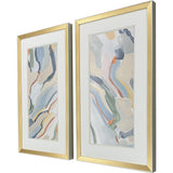 Paragon Pour Monsieur S/2 Blue 32 X 20 X 2 Wall Art