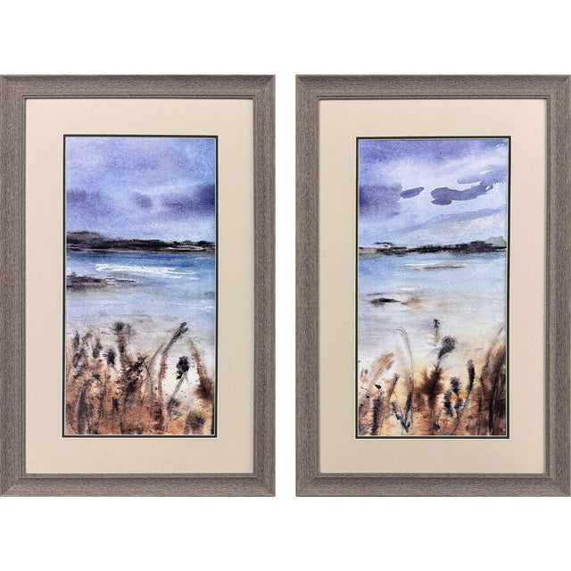 Paragon Cloudy Day Bay S/2 Blue 33 X 21 X 1 Wall Art