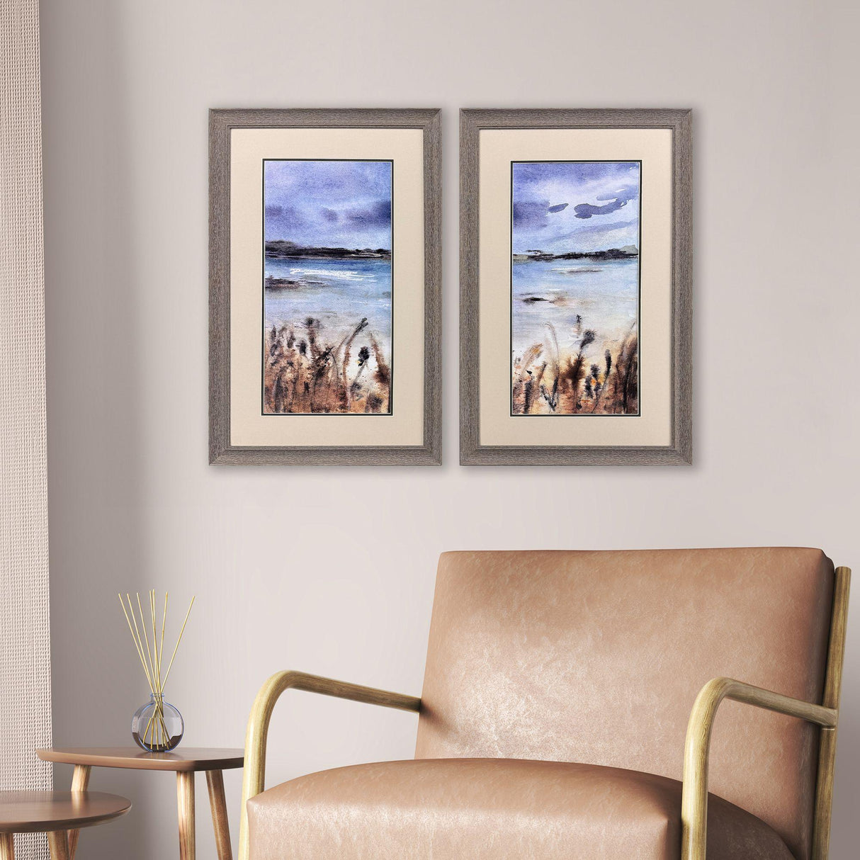 Paragon Cloudy Day Bay S/2 Blue 33 X 21 X 1 Wall Art
