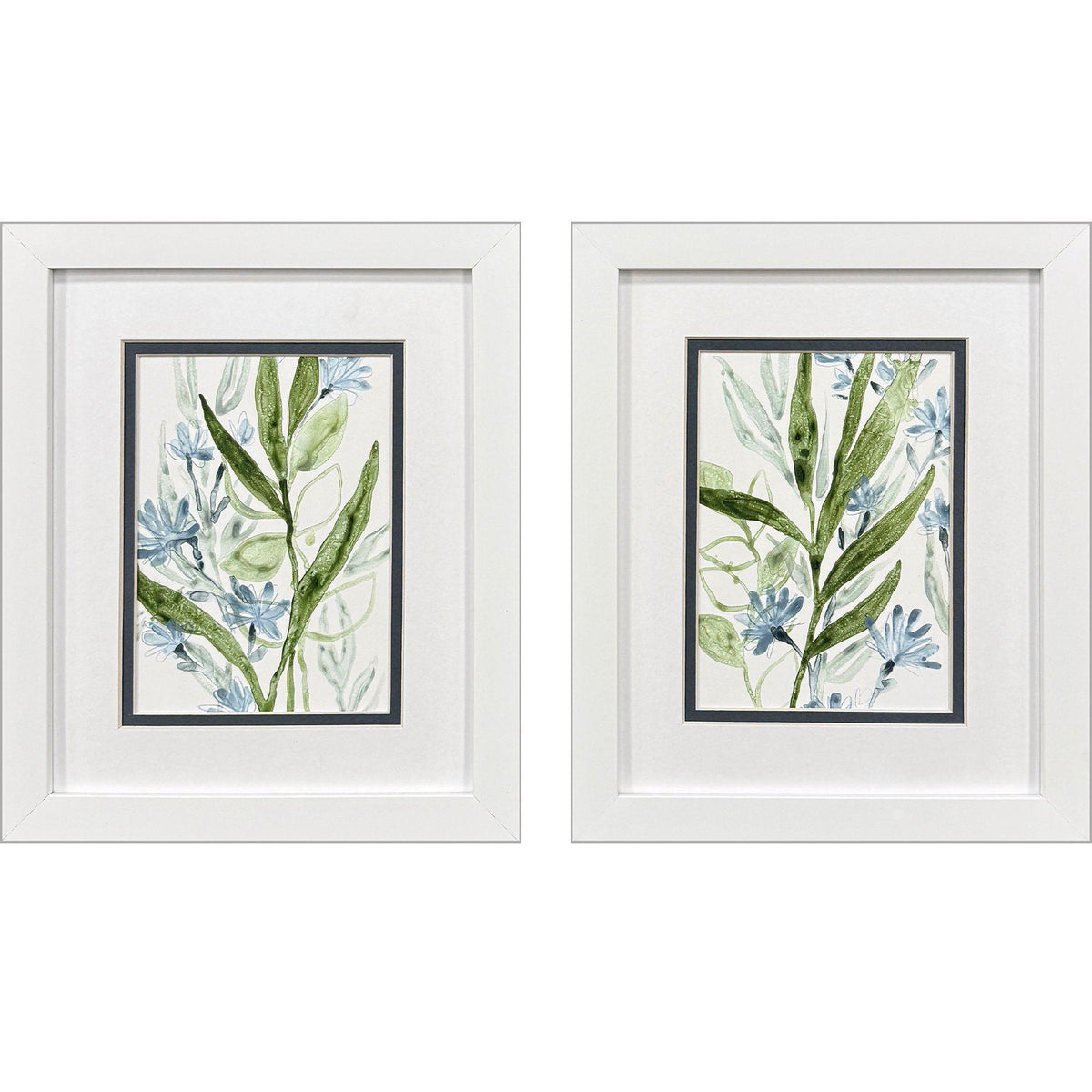 Paragon Meadow Blues I S/2 Blue 11 X 09 X 2 Wall Art