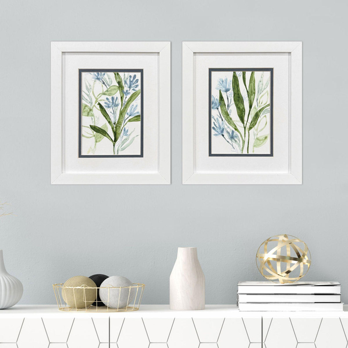 Paragon Meadow Blues II S/2 Blue 11 X 09 X 2 Wall Art