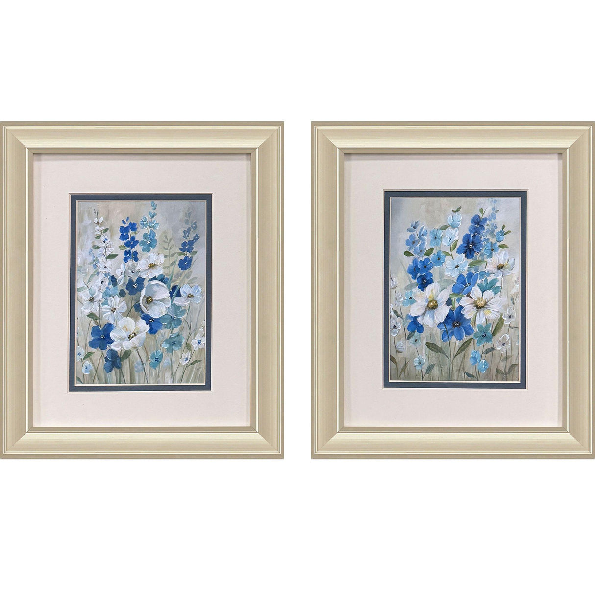 Paragon Blue Garden S/2 Blue 12 X 10 X 1 Wall Art
