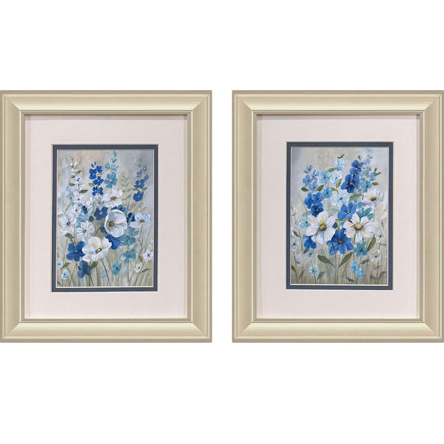 Paragon Blue Garden S/2 Blue 12 X 10 X 1 Wall Art