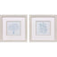 Paragon Soft Coral S/2 Blue 11 X 11 X 1 Wall Art