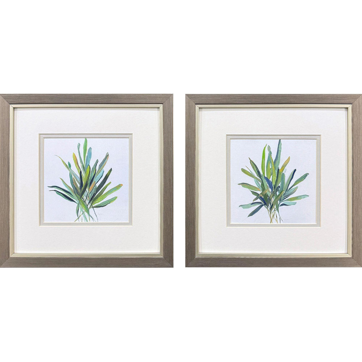 Paragon Tropical Leaves S/2 Green 11 X 11 X 1 Wall Art