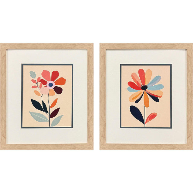 Paragon Comfort Flowers II S/2 Orange 17 X 15 X 1 Wall Art